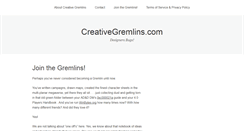 Desktop Screenshot of creativegremlins.com