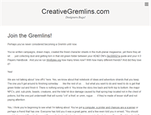 Tablet Screenshot of creativegremlins.com